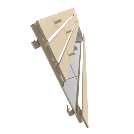 Dekoracyjny grzejnik Bello SLIM Hook Mirror z lustrem