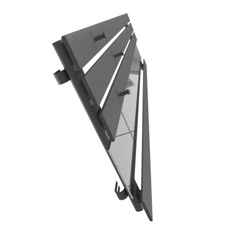 Dekoracyjny grzejnik Bello SLIM Hook Mirror z lustrem