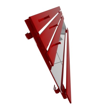 Dekoracyjny grzejnik Bello SLIM Hook Mirror z lustrem