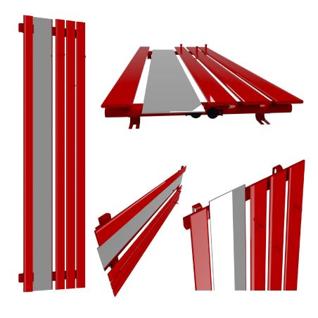 Dekoracyjny grzejnik Bello SLIM Hook Mirror z lustrem
