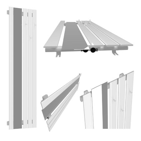 Dekoracyjny grzejnik Bello SLIM Hook Mirror z lustrem