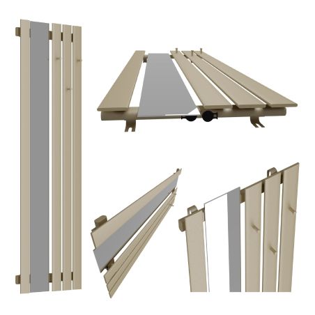 Dekoracyjny grzejnik Bello SLIM Hook Mirror z lustrem
