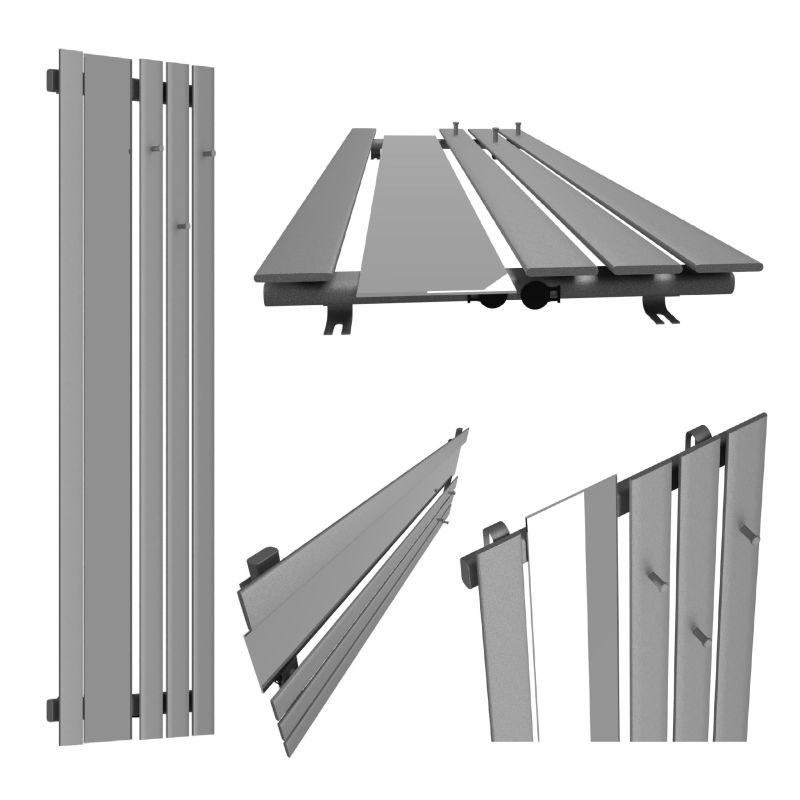 Dekoracyjny grzejnik Bello SLIM Hook Mirror z lustrem