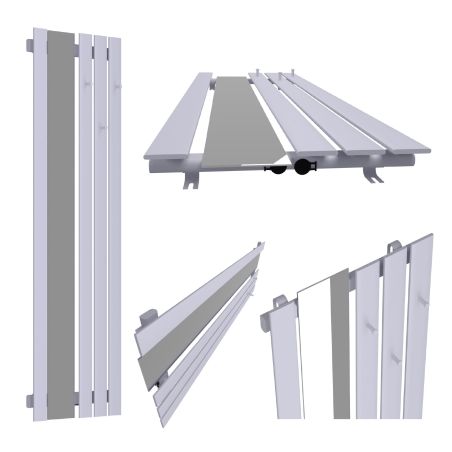 Dekoracyjny grzejnik Bello SLIM Hook Mirror z lustrem