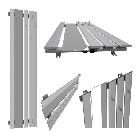 Dekoracyjny grzejnik Bello SLIM Hook Mirror z lustrem