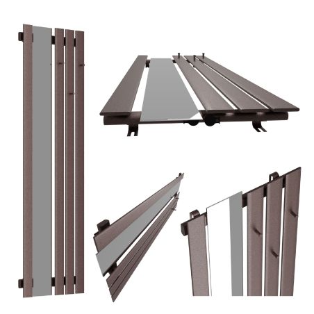 Dekoracyjny grzejnik Bello SLIM Hook Mirror z lustrem
