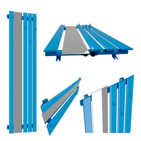 Dekoracyjny grzejnik Bello SLIM Hook Mirror z lustrem