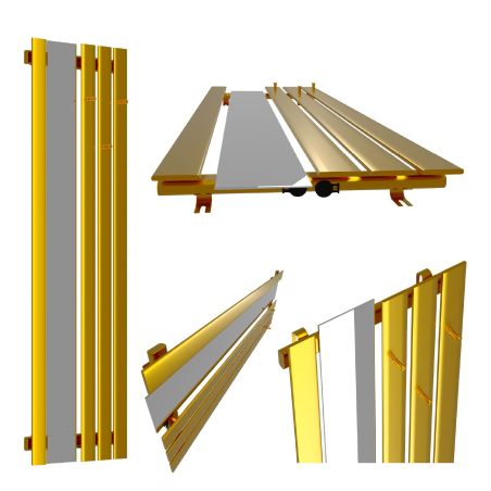 Dekoracyjny grzejnik Bello SLIM Hook Mirror z lustrem