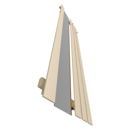 Dekoracyjny grzejnik Bello SLIM Hook Mirror z lustrem