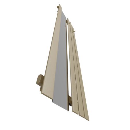 Dekoracyjny grzejnik Bello SLIM Hook Mirror z lustrem