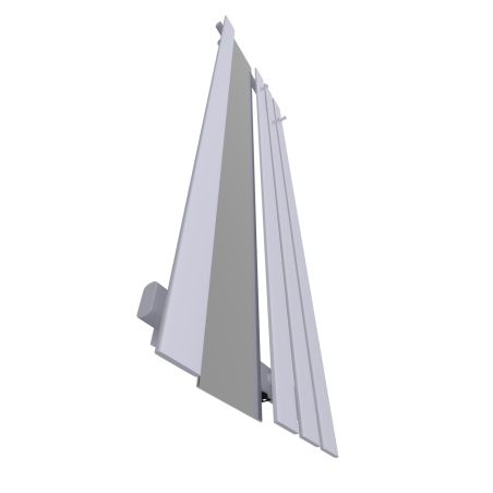 Dekoracyjny grzejnik Bello SLIM Hook Mirror z lustrem