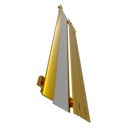 Dekoracyjny grzejnik Bello SLIM Hook Mirror z lustrem