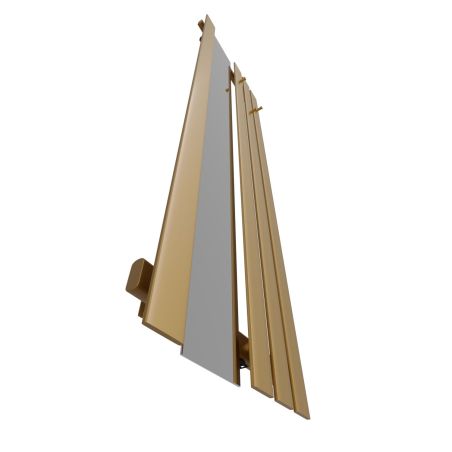 Dekoracyjny grzejnik Bello SLIM Hook Mirror z lustrem