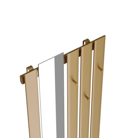 Dekoracyjny grzejnik Bello SLIM Hook Mirror z lustrem