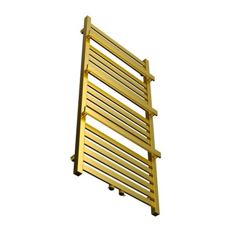 ZESTAW Grzejnik GOLD Middle+ zawór+ rozeta+ grzałka