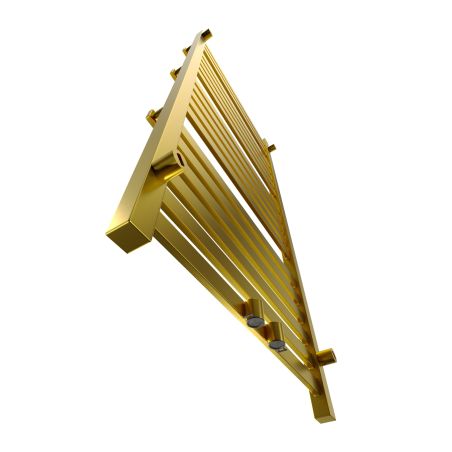 ZESTAW Grzejnik GOLD Middle+ zawór+ rozeta+ grzałka