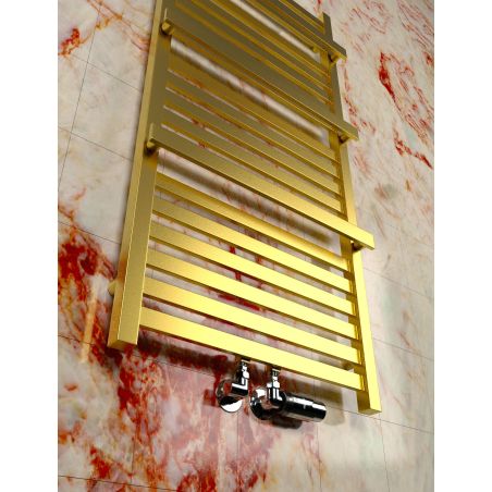 ZESTAW Grzejnik GOLD Middle+ zawór+ rozeta+ grzałka