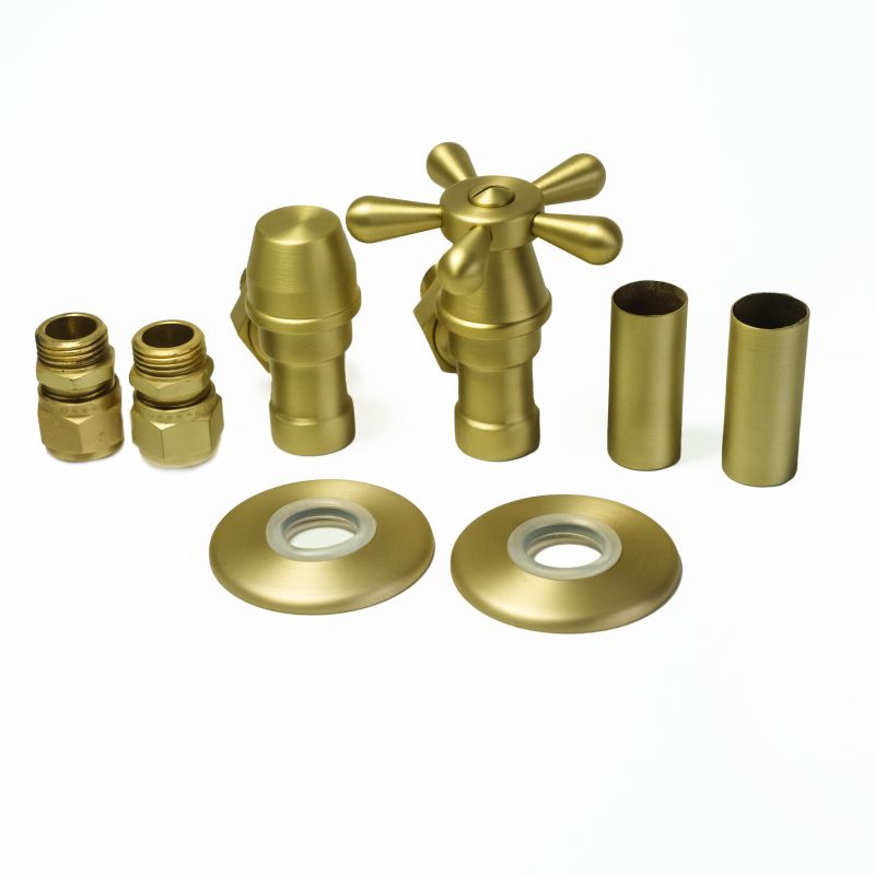 Zawór regulacyjny kątowy   Retro Vision ALL IN  ONE mosiądz mat