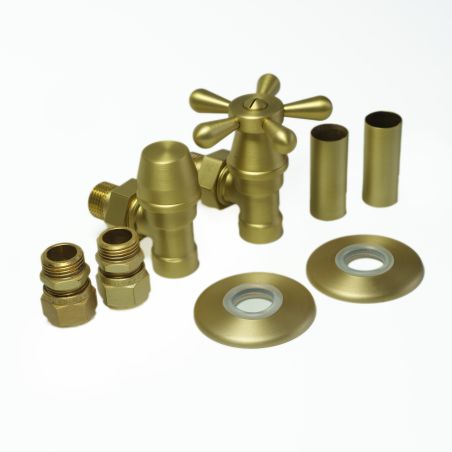 Zawór regulacyjny kątowy   Retro Vision ALL IN  ONE mosiądz mat