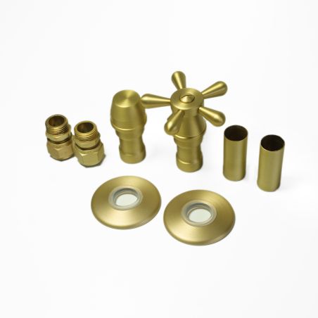 Zawór regulacyjny kątowy   Retro Vision ALL IN  ONE mosiądz mat